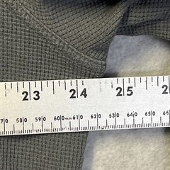 BANANA REPUBLIC 1/4 Zip Collared Gray Pullover Thermal Shirt Long Sleeve Mens XL