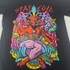 Stay Cold Apparel Demon Graphic Tee Mens M Black Streetwear Goth Punk Skate