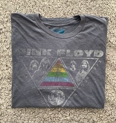 Pink Floyd Dark Side of the Moon 1973 Euro Tour Tribute T-Shirt. XXL.