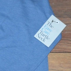 Croft & Barrow Easy Care Big & Tall Long Sleeve Turtle Neck Randall Gulf Blue