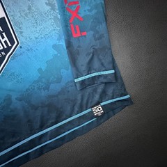 FXR Fishing T Shirt Mens Medium Blue Camo UPF Breathable Featherweight Kingfish
