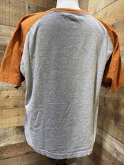 TEXAS LONGHORNS Official NCAA Authentic Apparel Burnout Raglan T-Shirt Sz XL
