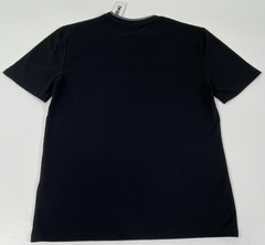 DKNY Sport Black/White Logo Stripe Crew Neck Short Sleeve T-Shirt Size S.