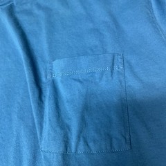 S/2 ST JOHNS BAY T- SHIRT MENS 3XLT Big & Tall Lt. Blue & Blue Pocket Cotton L-1
