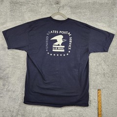 Vintage United States Postal Service Shirt Mens 2XL Blue Eagle Logo Graphic Y2k