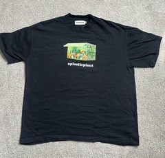 Aplasticplant Shirt Mens XL BLACK Environmentalist Green House A Plastic Plant