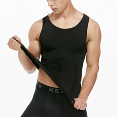 Men’s Slimming Body Shaper Vest Abs Abdomen Compression Shirt Workout Tank Tops