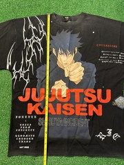 CIVIL REGIME x JUJUTSU KAISEN MEGUMI CURSED TECHNIQUE DUNGEON DISTRESSED TEE S