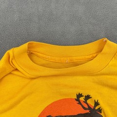 Vintage 1978 ABR Fairbanks Bob Ritchie T Shirts Sz M Yellow Graphic Print Logo