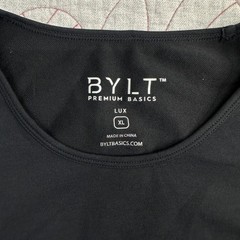 BYLT Lux Drop Cut T-Shirt Black Short Sleeve Curved Hem / Mens XL