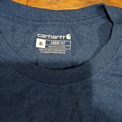 Carhartt Men’s XL T-Shirt Blue Heather Short Sleeve Loose Fit Pocket K87-M