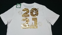 Puma Rare Mens New York City Sports Tee Puma white Gold Size Medium