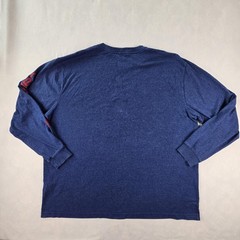 Carhartt Shirt Mens 2XL Blue K231 Long Sleeve Logo Original Fit Workwear Tee