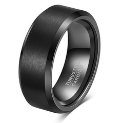Tungsten Ring 4mm 6mm 8mm Matte Finish Men’s Wedding Finger Ring Gold/Silver/…