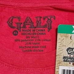 GALT USA Men’s XL Red Eagle Graphic T-Shirt Patriotic American Freedom Cotton