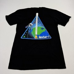Space X Flacon 9 NWT T-Shirt Short Sleeve GovSat-1 Cotton Black Men’s Small