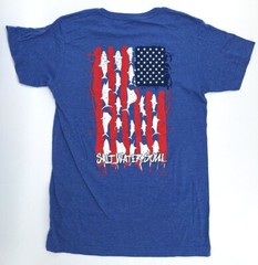 Salt Water Soul – Men’s Fishing Stripes T-Shirt