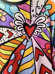 Carnival By Britto Multicolored Men’s Shirt Size L Colorful Artistic Design