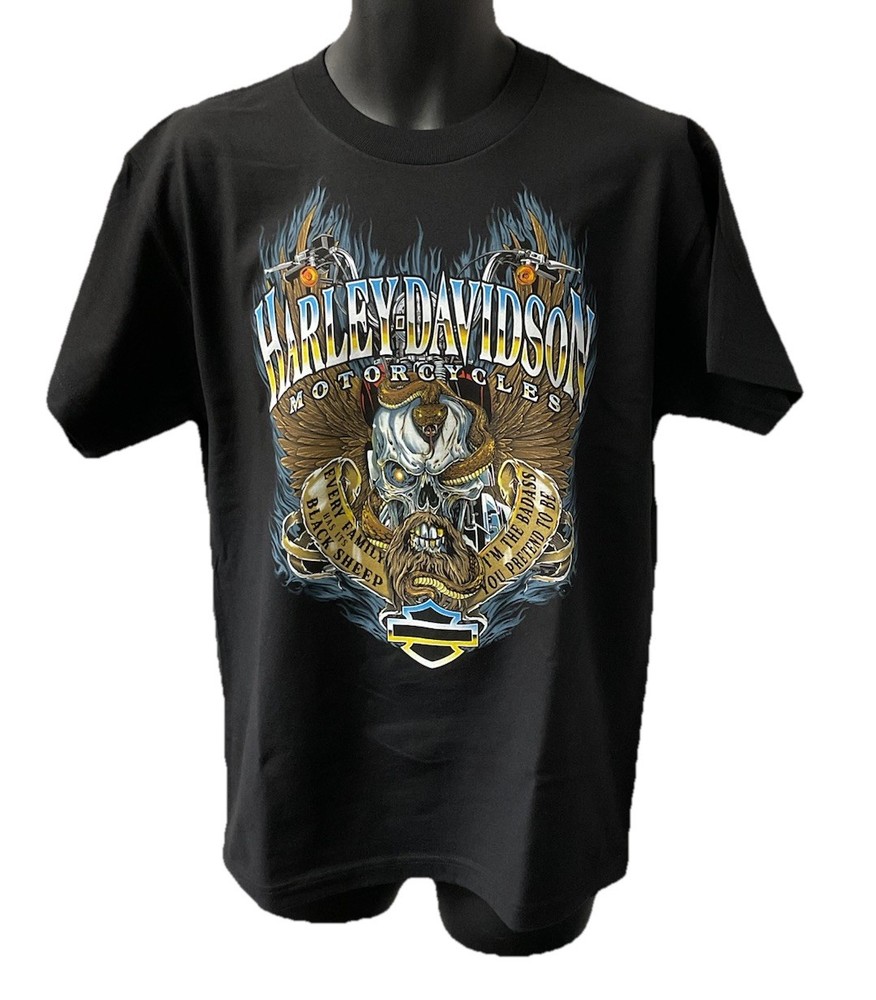 Harley Davidson Men’s Black Sheep Short Sleeve T-Shirt Black 3002839-BLCK