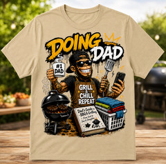 Fathers Day Men’s Big Tall Tee Shirt Funny Hip Hop BEAST on the BBQ Grill