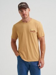Wrangler Short Sleeve Western T-Shirt, Wrangler 112372833. NWT. Gold