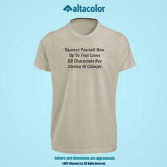 Custom Text T-Shirt Text *Choice of Fonts* *Quality Tees* *FREE Shipping*