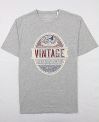 Weatherproof Vintage Graphic Tee Gray Heathered Size XL Distressed Crew Neck