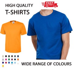PLAIN NO TEXT Casual T-SHIRTS Classic Unisex Gym Uniform Party WorkWear Summer