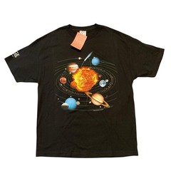 Vintage Solar System Sun Planets Very Large Array Black T-shirt XL NWT 1998 90s