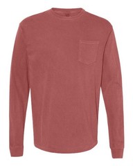 Comfort Colors 4410 Unisex Garment-Dyed Heavyweight Long Sleeve Pocket T-Shirt