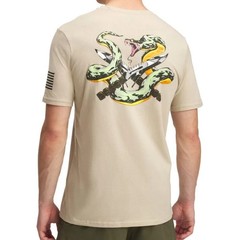 Under Armour UA Men’s Freedom Snake Knife Cotton Desert Sand T-Shirt NWT Size XL