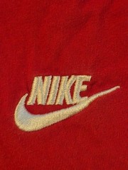 Mens Nike Club embroidered Futura Icon Red T-Shirt, Large