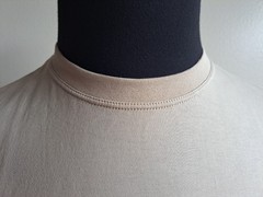 NEW Left Coast Tee Men’s Short Sleeve Pima Cotton Beige T-Shirt Top Size M