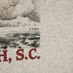 CAL CRU Vtg 90s Myrtle Beach, SC Sailboat Heather Gray Graphic T-SHIRT Men’s XL