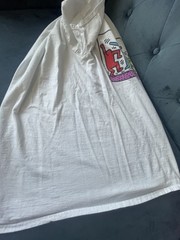 Keith Haring Foundation Dancing Figures T-Shirt Colorful White Short Sleeve Sz M