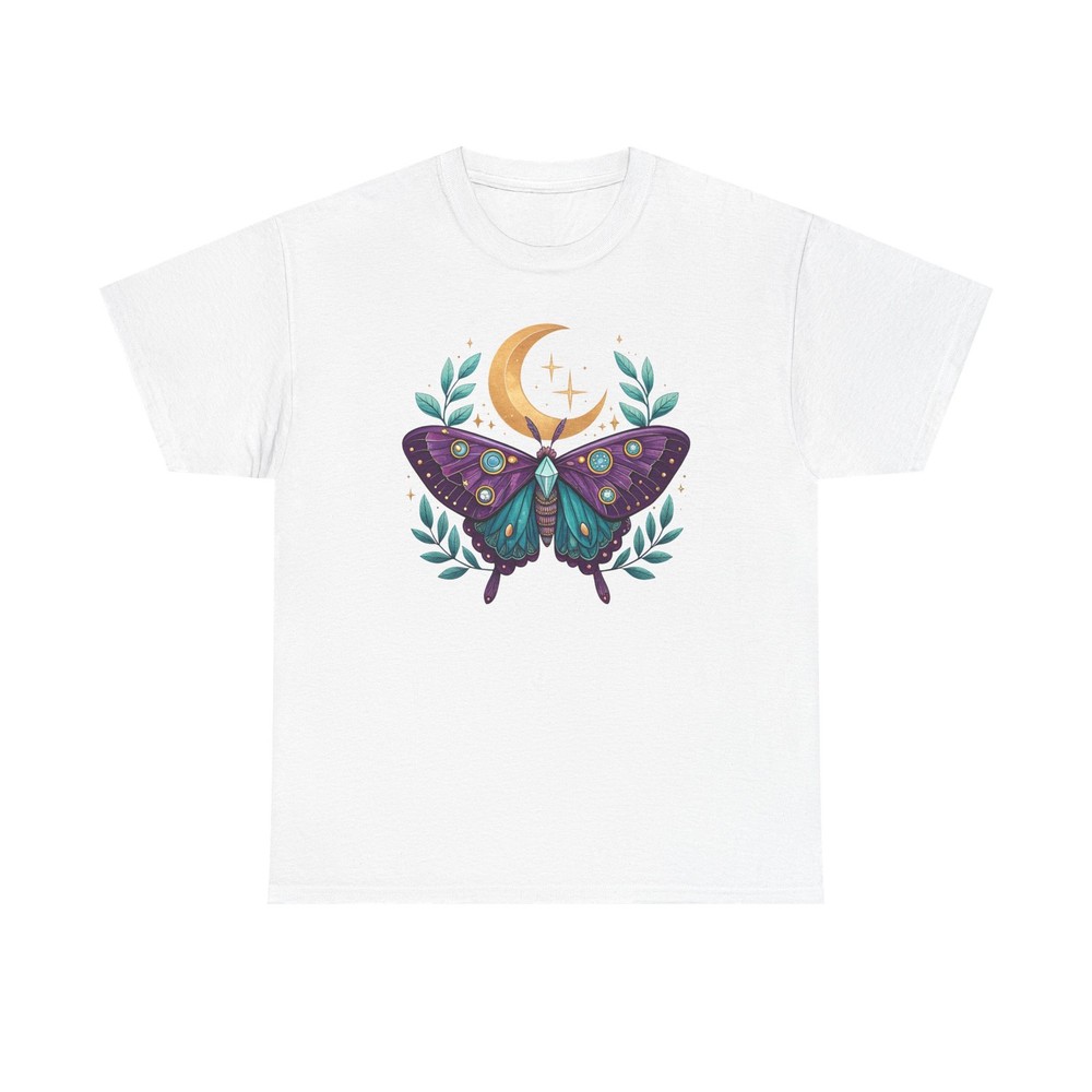 Celestial Moth Moon Shirt, Mystical Butterfly Tshirt, Witchy Cottagecore