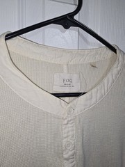 Fear Of God FOG Collection One 2015-2016 Beige Waffle Henley Men’s Size Large