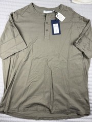 NONNATIVE CLERK S/S HENLEY NECK TEE COTTON JERSEY SIZE 3 JP / L US