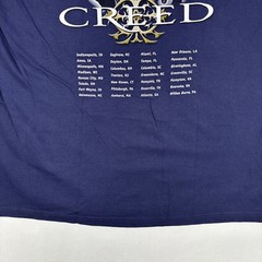 Vintage Creed Tour Shirt Men’s XL Blue Rock Band Tee Concert 90s Y2K Human Clay
