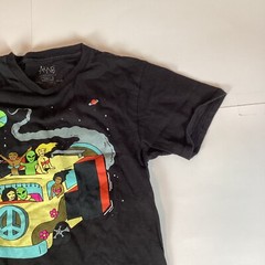 A Lab Mens T Shirt Size S Small Short Sleeve Black Hippie Alien Bikinis Space