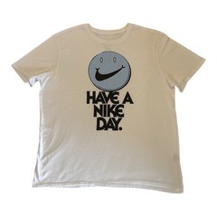 Nike Have A Nike Day Smiley Face T-Shirt White XXL