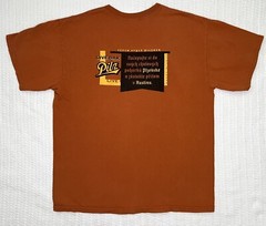 Live Oak Pilz Brewing Company Orange Shirt LG 21.5” X 27”