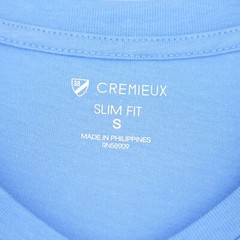 Cremieux Men’s Short-Sleeve Shirt S SLIM FIT Blue V-Neck NWT