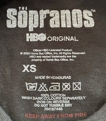 THE SOPRANOS – PHOTO TEE – OFFICIAL HBO BLACK S/S T-SHIRT – TONY PAULIE SILVO