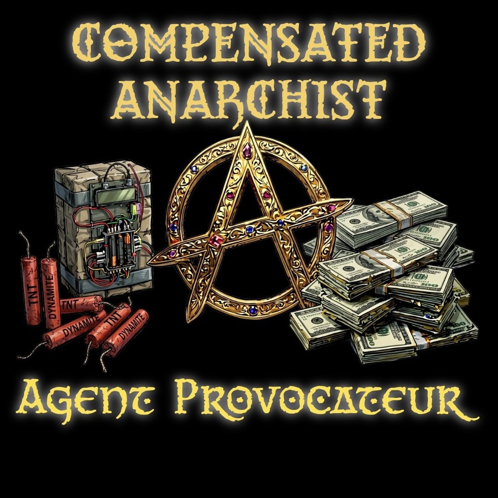 Compensated Anarchist, Dungeon Crawler Carl, Cotton T-Shirt, 2XL, FREE SHIPPING