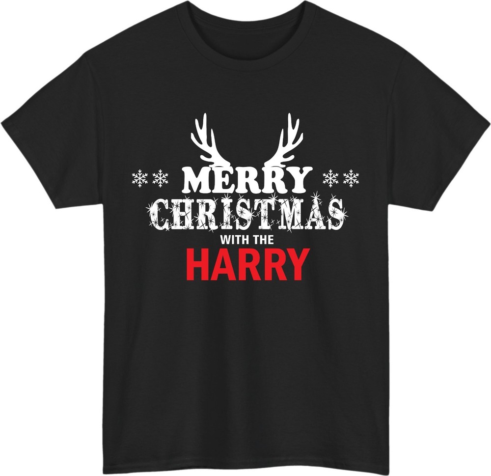 Personalised Family Christmas T-Shirt – Custom Last Name Holiday Tee Matching