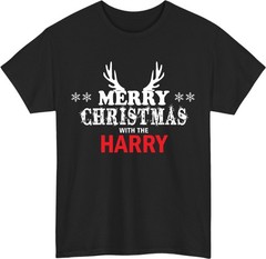 Personalised Family Christmas T-Shirt – Custom Last Name Holiday Tee Matching