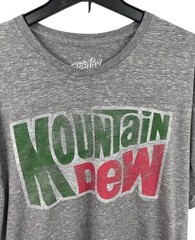 Mountain Dew Men’s Short Sleeve Gray Tee Luv T-shirt Mens Size 2XL