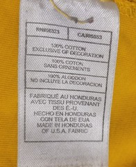 Nike Sportswear USA Raglan Long Sleeve T-Shirt Men’s L Yellow Orange VTG