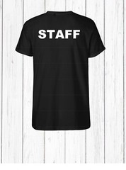 Staff T-Shirt Event Staff Uniform Employee Party Security Tee Shirt